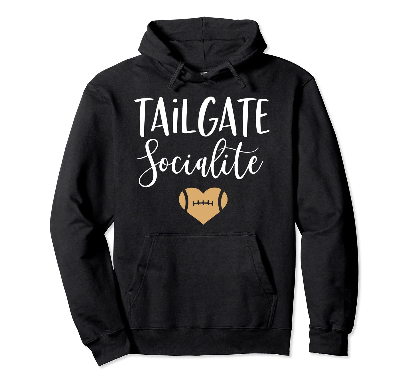 Tailgate Socialite Funny Football Moms Hoodie - Graphic Print Men Women - T-Shirt, Sweatshirt, Hoodie