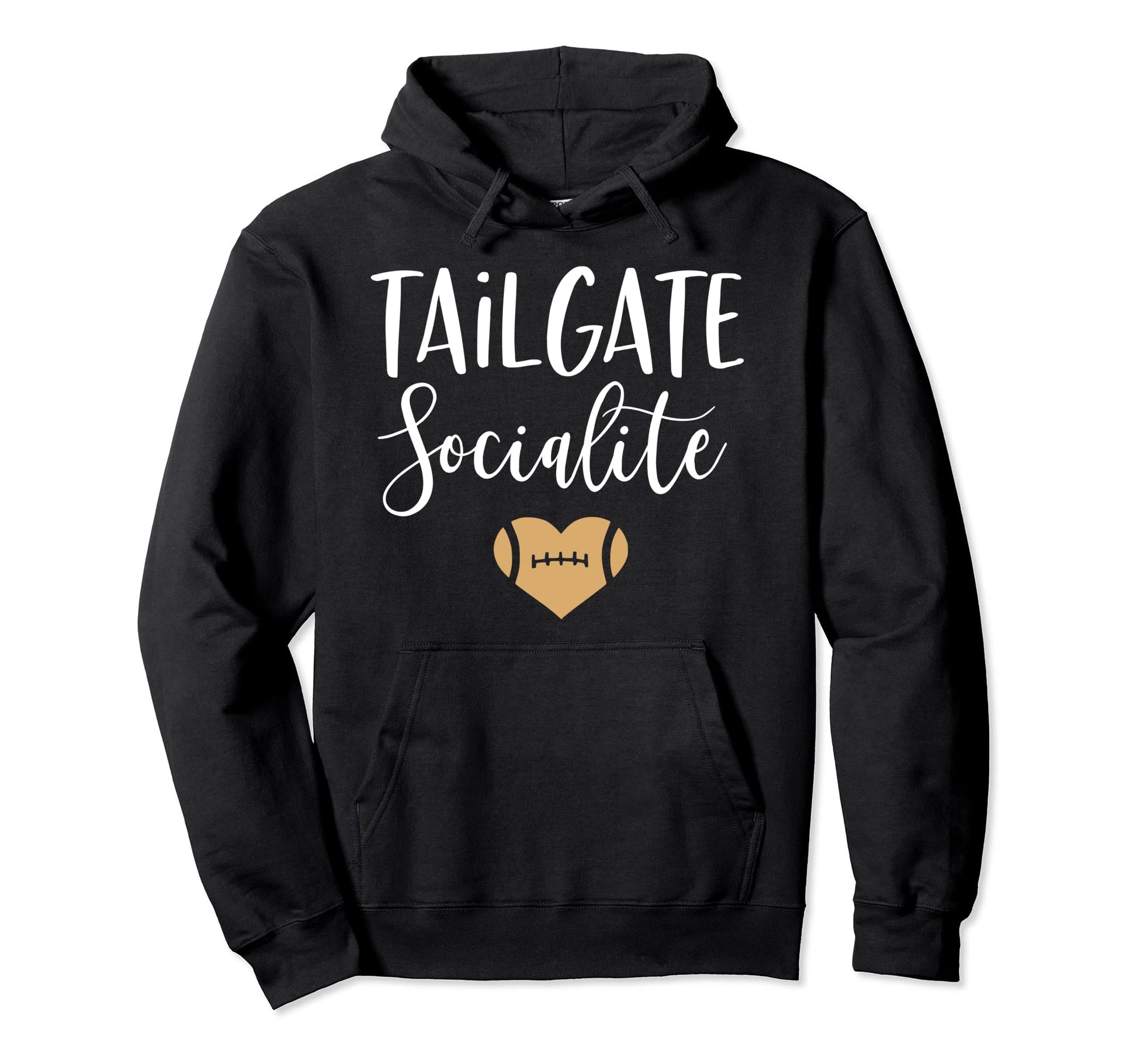 Tailgate Socialite Funny Football Moms Hoodie - Graphic Print Men Women - T-Shirt, Sweatshirt, Hoodie