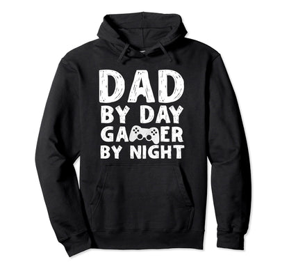 Gamer Dad Day Gamer Night Video Hoodie - Fun Novelty Design Men Women - T-Shirt, Sweatshirt, Hoodie