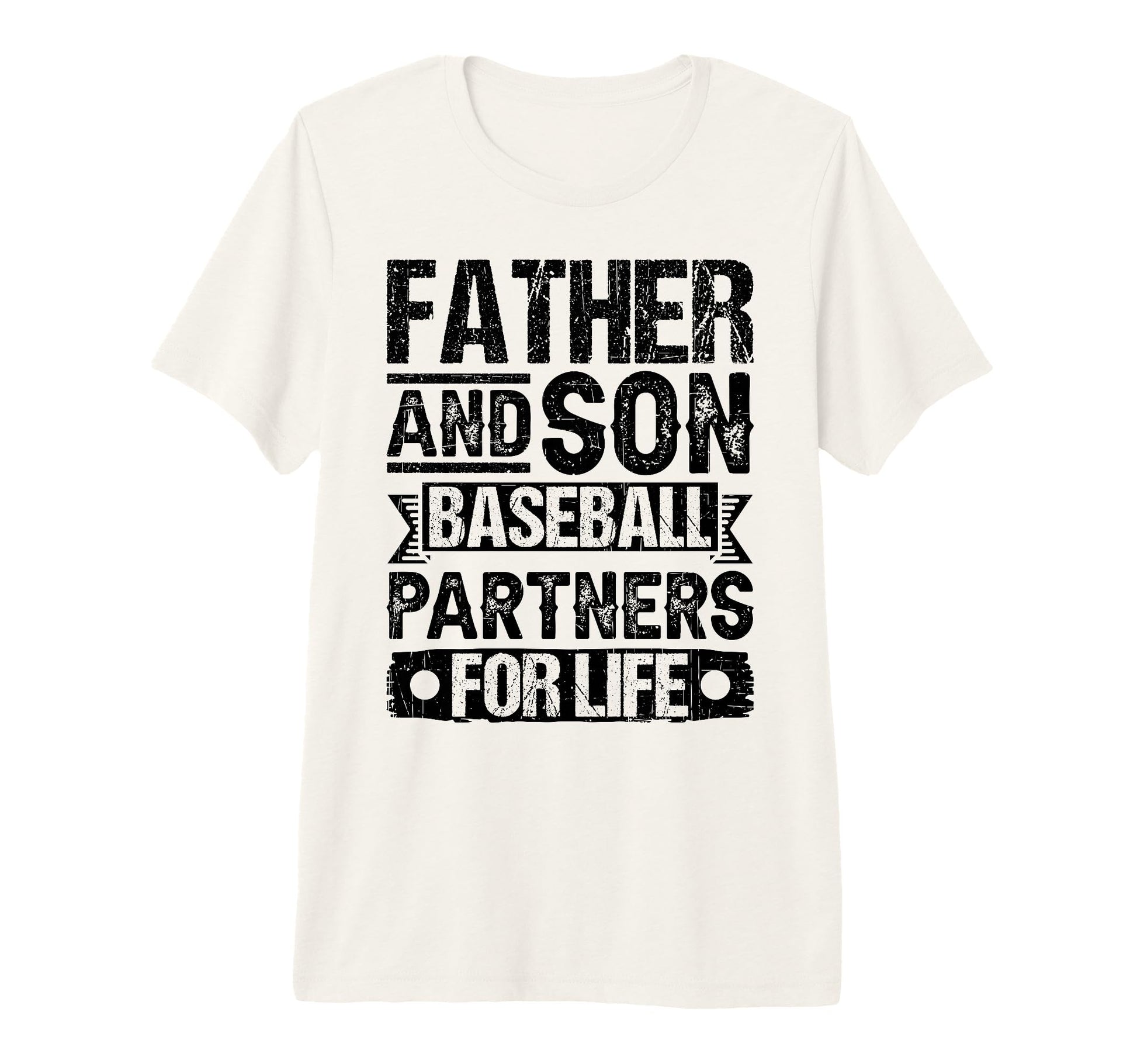 Father Son Baseball Partners Life T-Shirt - Fun Novelty Design for Adults - T-Shirt, Sweatshirt, Hoodie