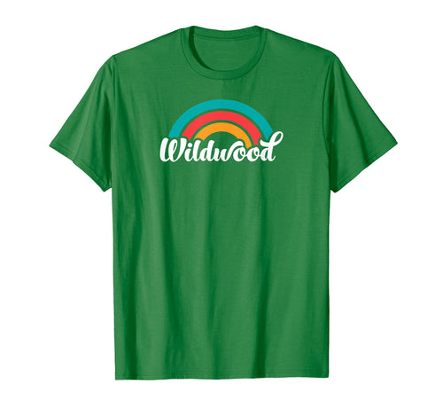 Wildwood Nj Script Rainbow T-Shirt - Minimalist Print Unisex - T-Shirt, Sweatshirt, Hoodie