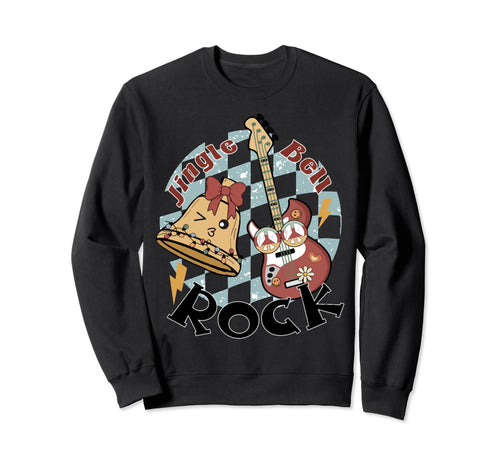 Jingle Bell Rock Hippie Vibes Sweatshirt - Trendy Graphic Men Women - T-Shirt, Sweatshirt, Hoodie