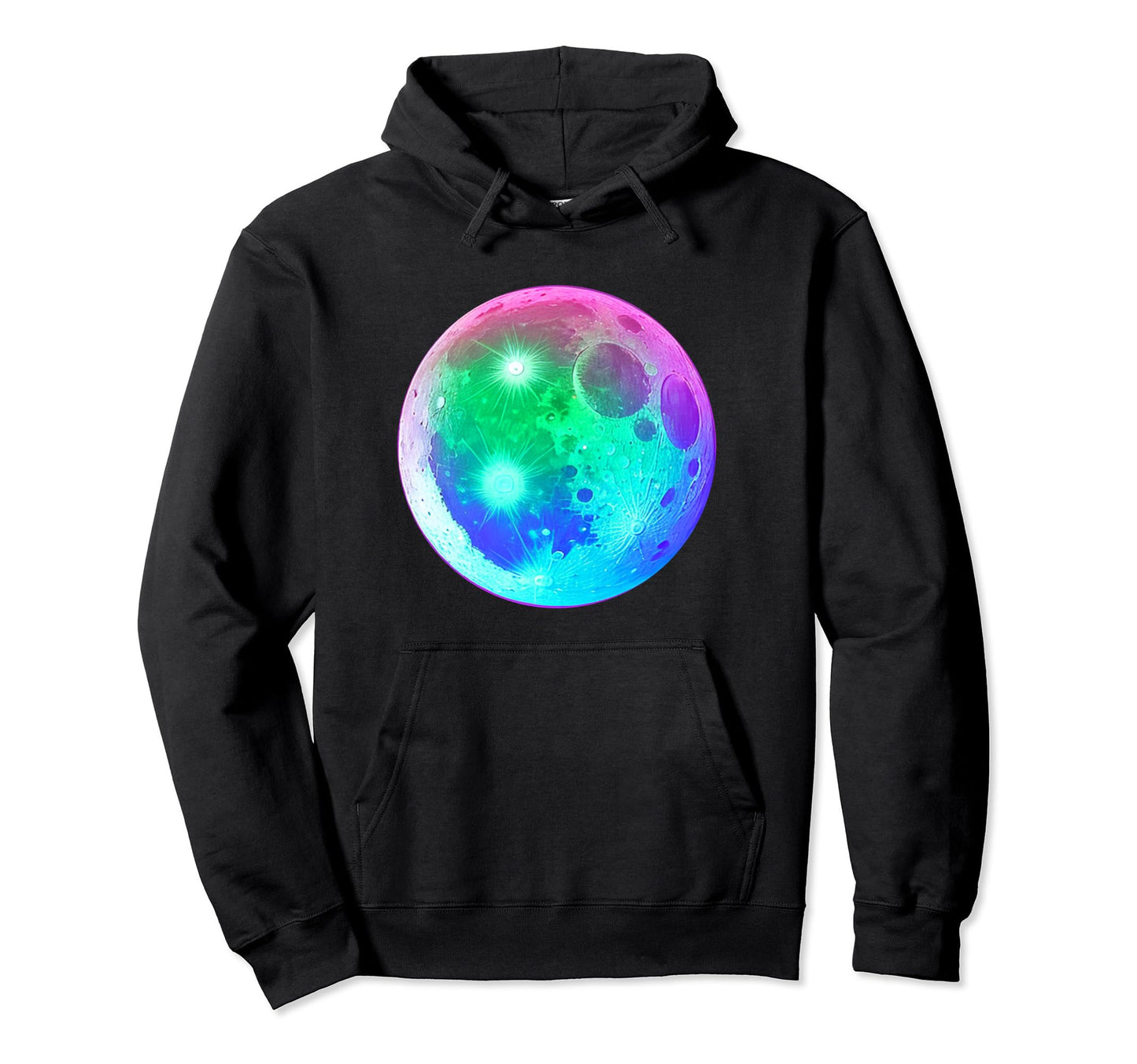 Vaporwave Aesthetic Moon Art Hoodie - Streetwear Style for Adults - T-Shirt, Sweatshirt, Hoodie
