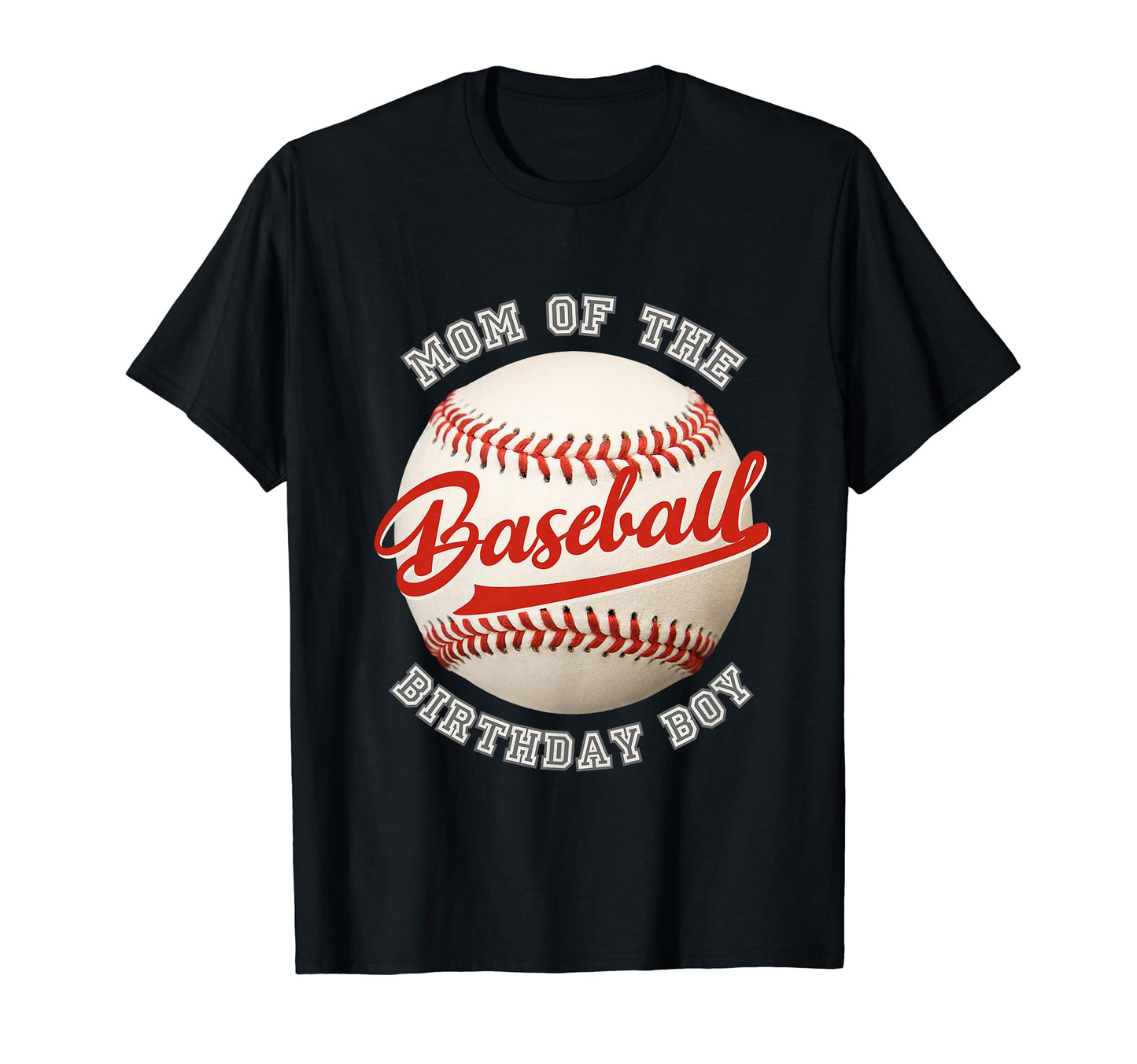 Baseball Birthday Mom Family Matching T-Shirt - Trendy Graphic Men Women - T-Shirt, Sweatshirt, Hoodie