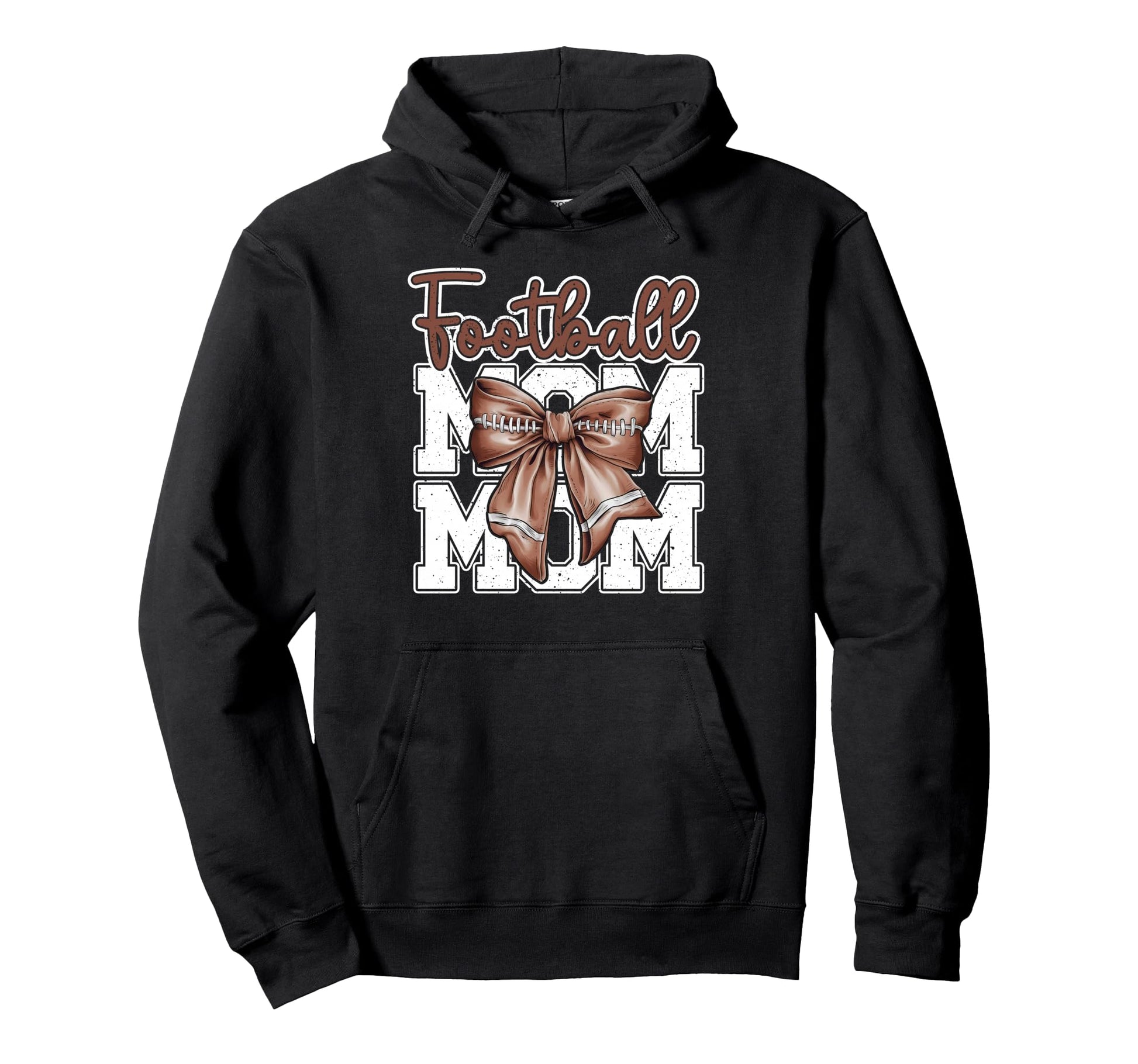Football Mom Coquette Bow Sport Mama Hoodie - Custom Art Print Men Women - T-Shirt, Sweatshirt, Hoodie