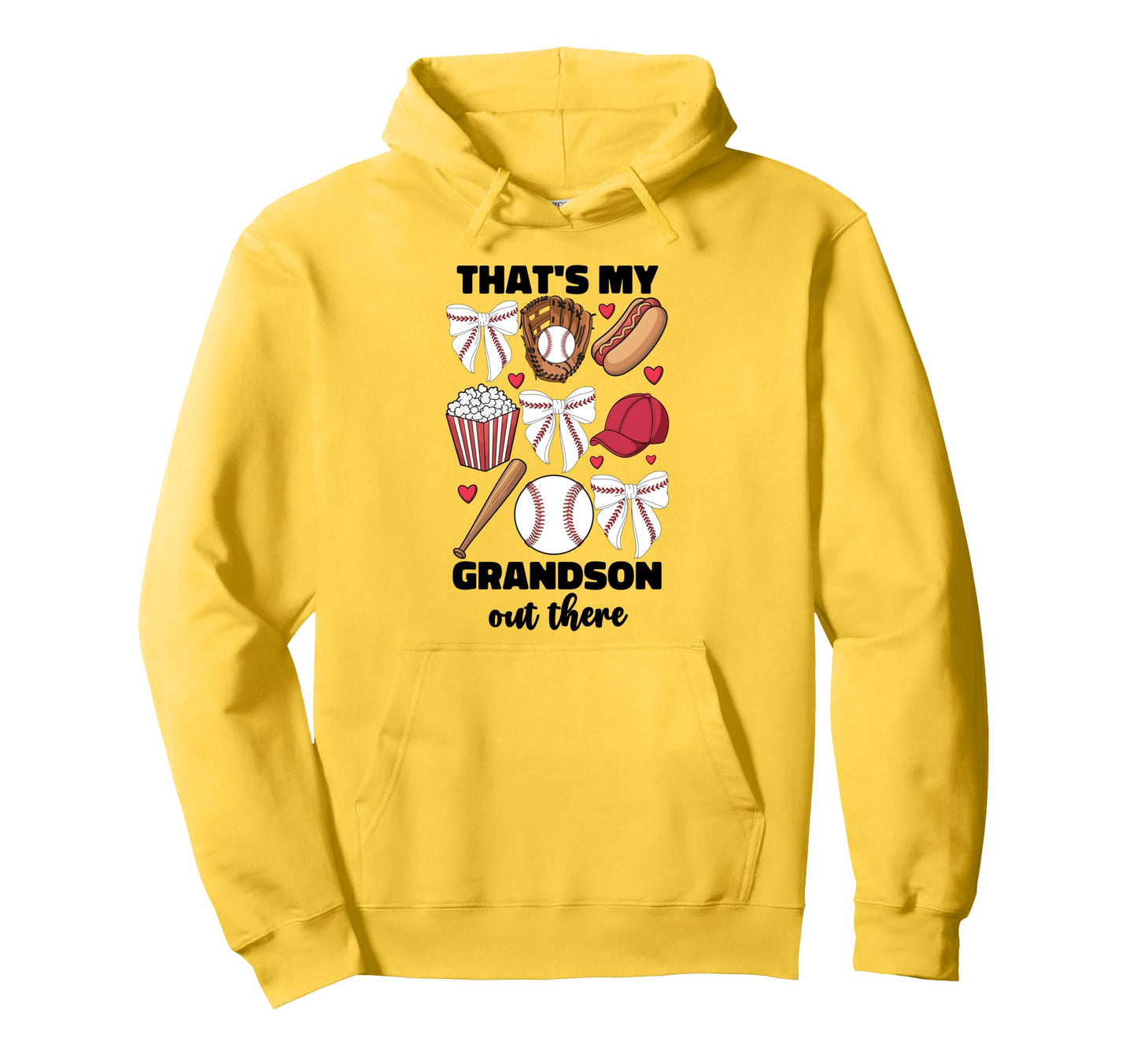 Thats My Grandson Out There Baseball Hoodie - Custom Art Print Unisex - T-Shirt, Sweatshirt, Hoodie