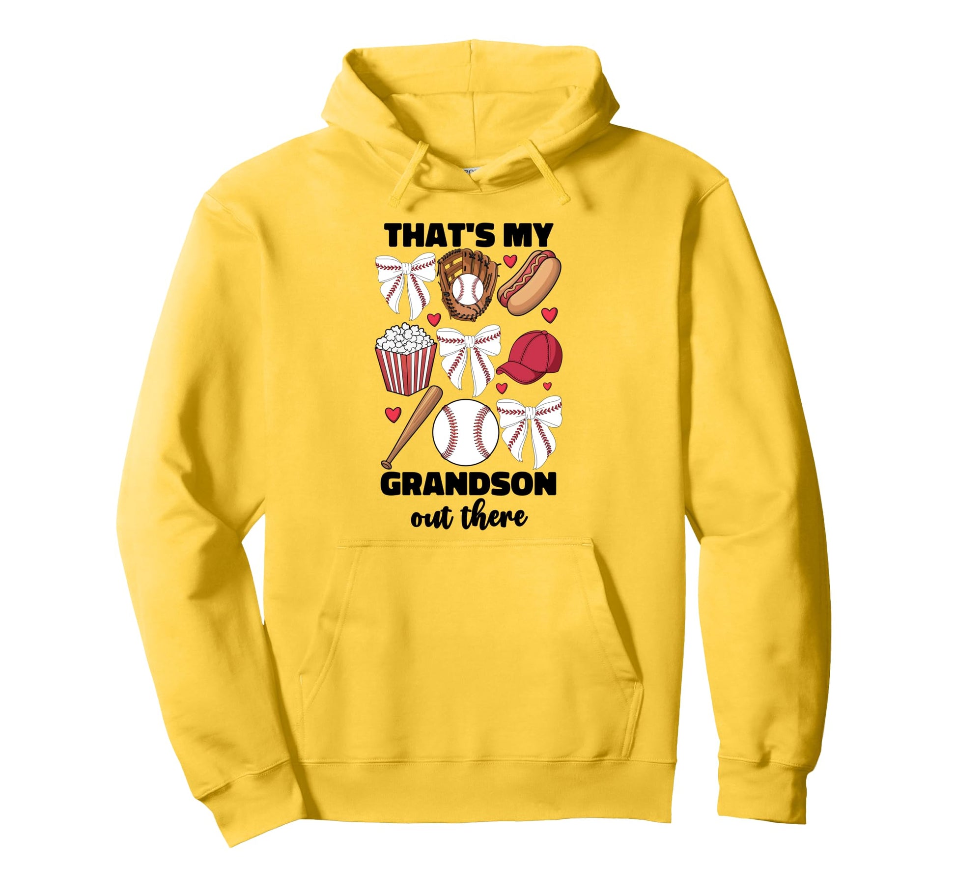 Thats My Grandson Out There Baseball Hoodie - Custom Art Print Unisex - T-Shirt, Sweatshirt, Hoodie