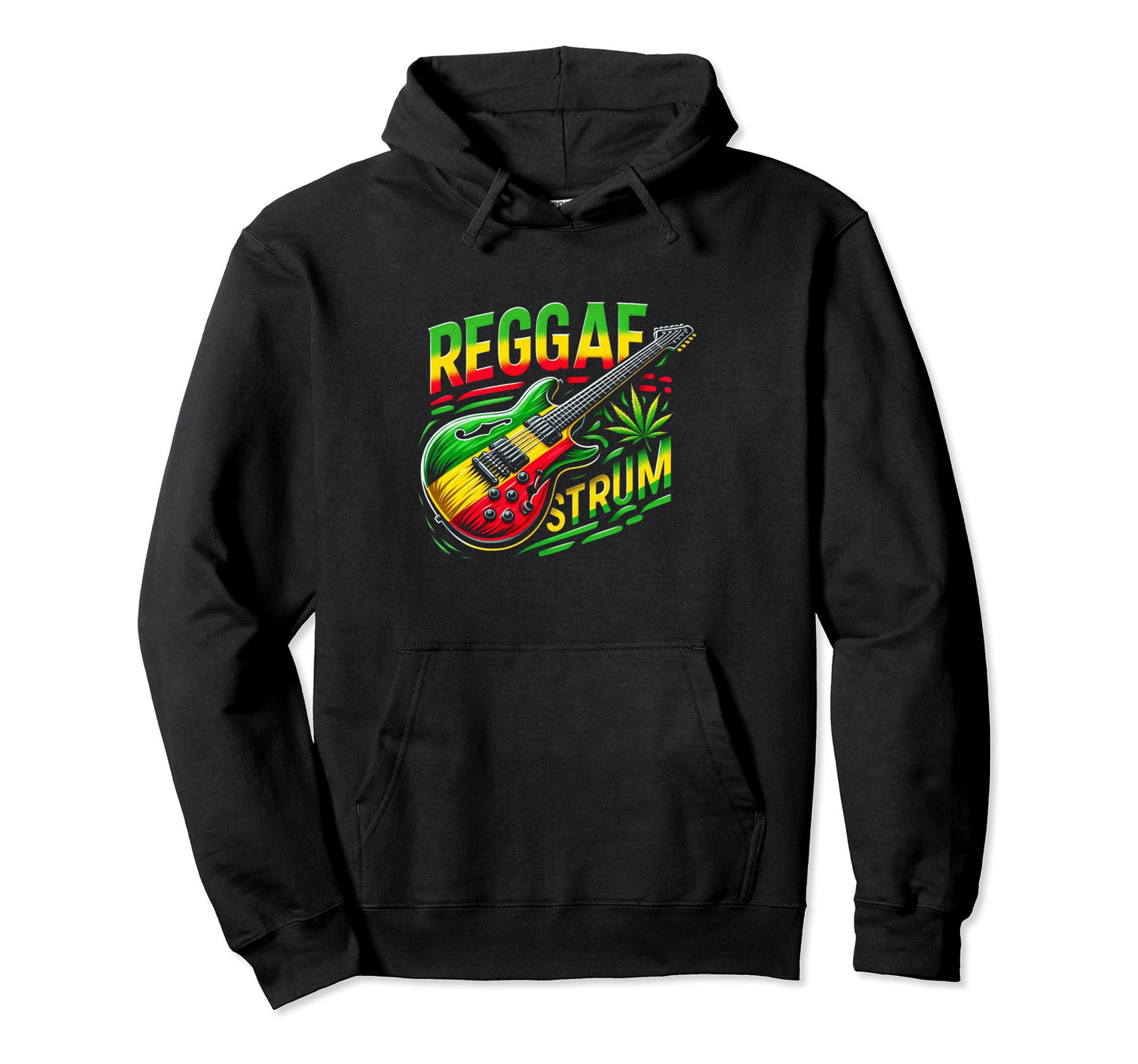 Vibrant Rastafari Reggae Music And Peace Hoodie - Unique Graphic Unisex - T-Shirt, Sweatshirt, Hoodie