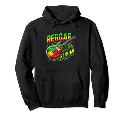 Vibrant Rastafari Reggae Music And Peace Hoodie - Unique Graphic Unisex - T-Shirt, Sweatshirt, Hoodie
