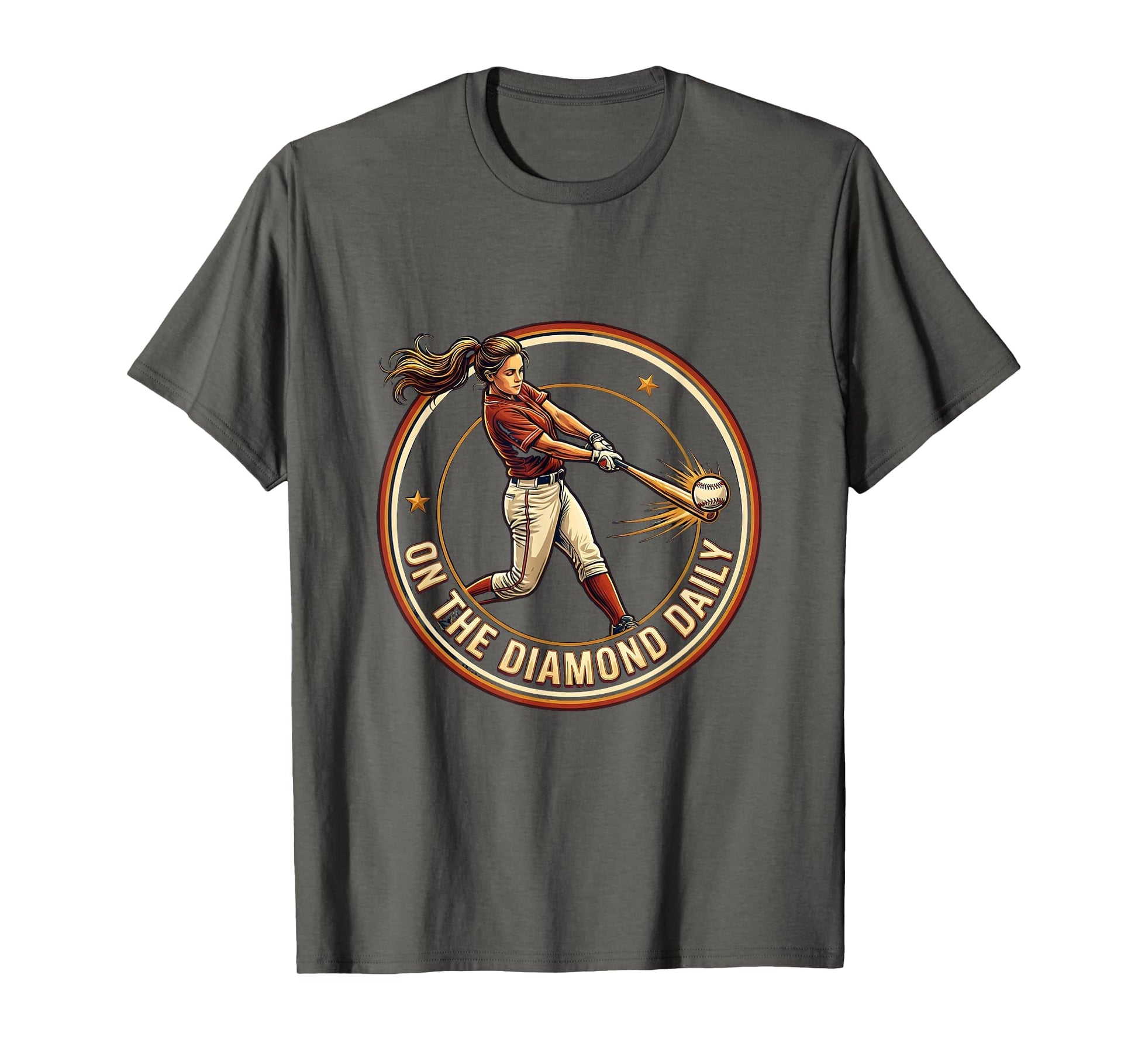 Diamond Daily Womens Baseball T-Shirt - Unique Graphic Unisex - T-Shirt, Sweatshirt, Hoodie