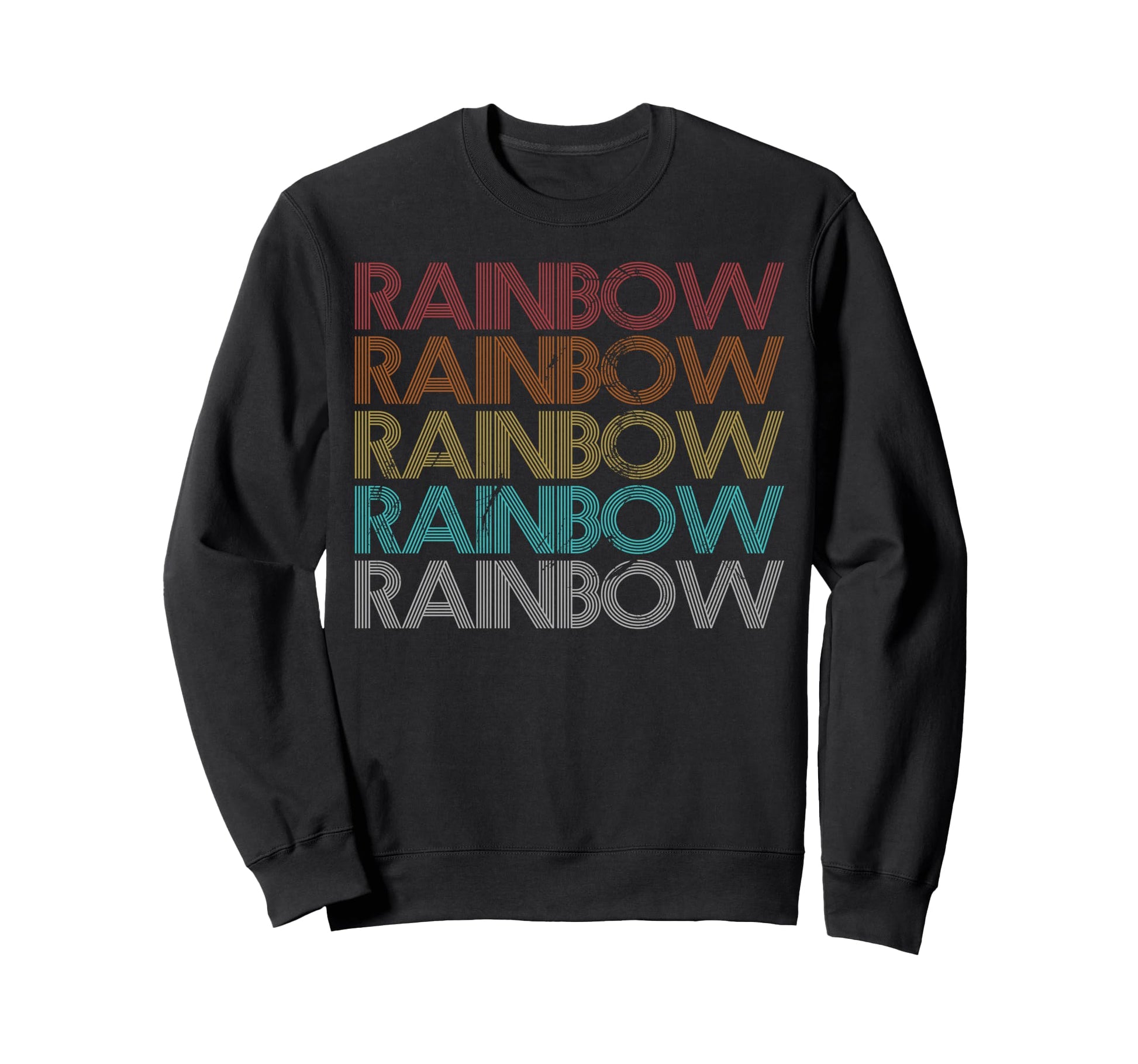 Rainbow Sweatshirt - Minimalist Print Unisex - T-Shirt, Sweatshirt, Hoodie