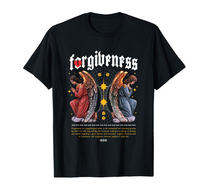 Forgiveness Angels Aesthetic Edgy T-Shirt - Minimalist Print Men Women - T-Shirt, Sweatshirt, Hoodie