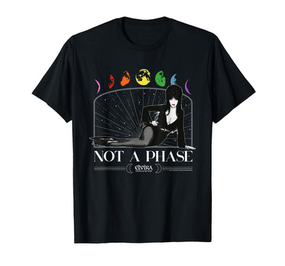 Elvira Its Not Phase Pride Rainbow Moon T-Shirt - Trendy Graphic Men Women - T-Shirt, Sweatshirt, Hoodie