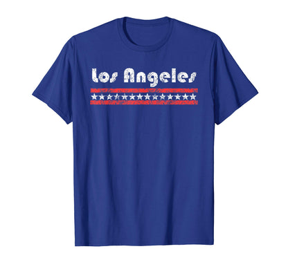 Los Angeles California Star Stripe T-Shirt - Streetwear Style Unisex - T-Shirt, Sweatshirt, Hoodie