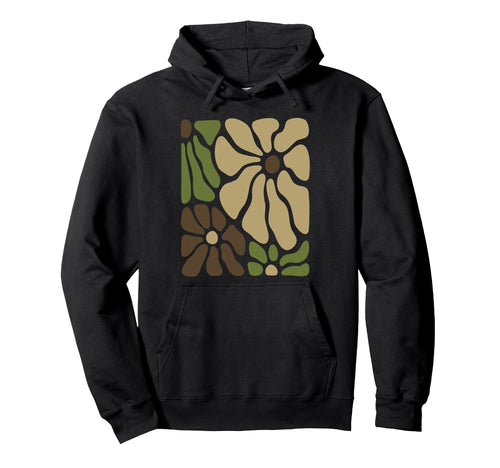 Womens Camo Floral Boho Flowers Camo Hoodie - Graphic Print for Adults - T-Shirt, Sweatshirt, Hoodie