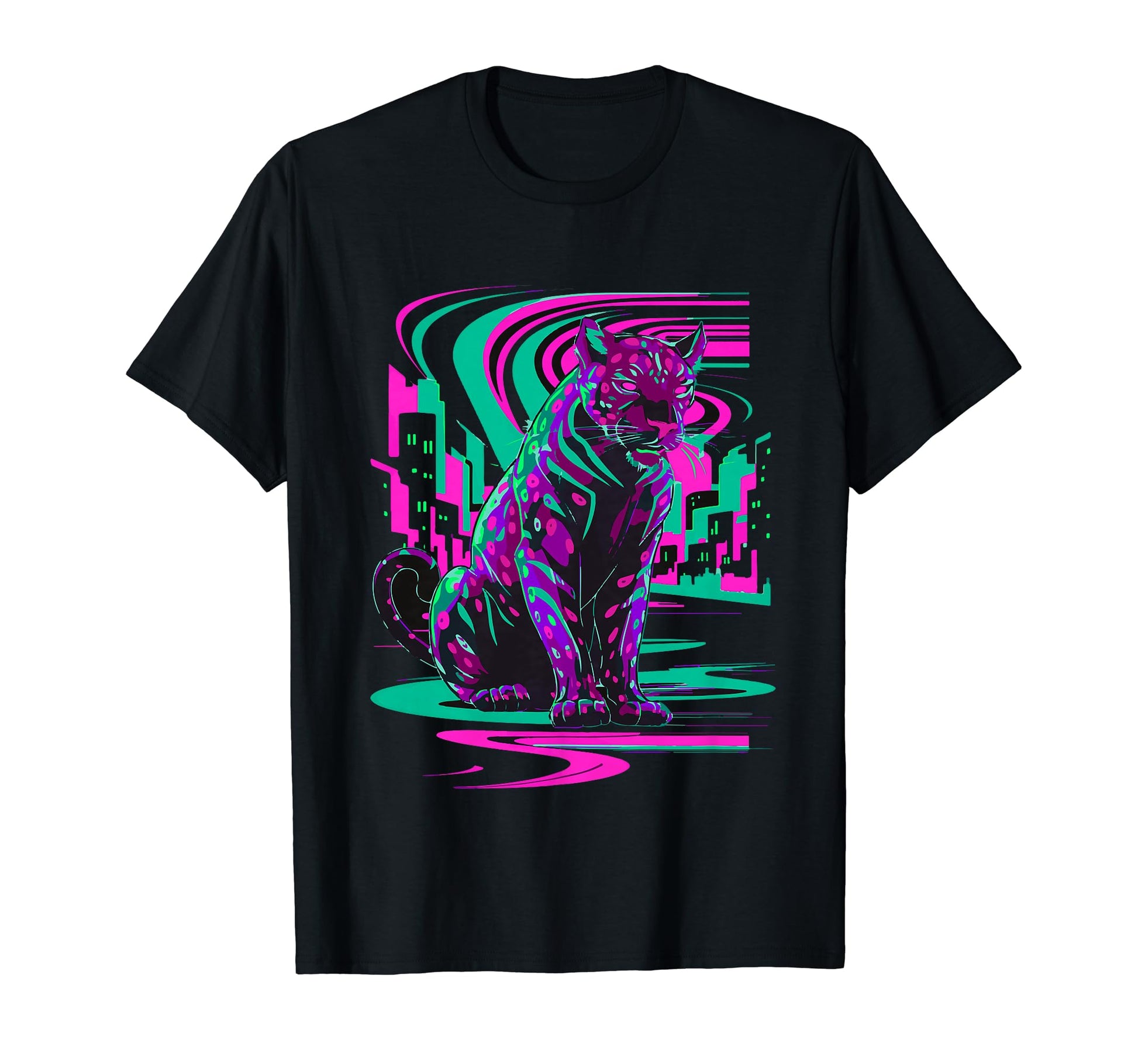 Vaporwave Cat Aesthetic Synthwave T-Shirt - Unique Graphic for Adults - T-Shirt, Sweatshirt, Hoodie