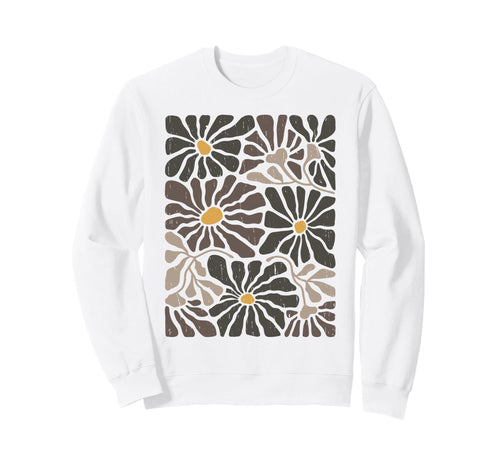Dark Floral Pattern Boho Wildflowers Sweatshirt - Graphic Print Unisex - T-Shirt, Sweatshirt, Hoodie