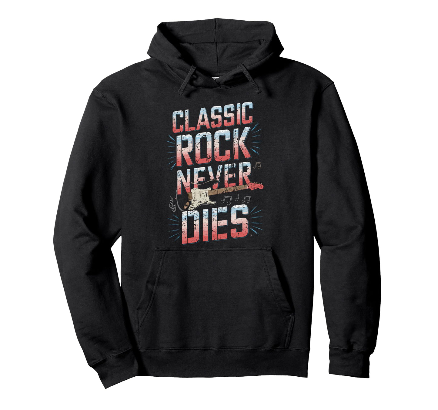 Rock Never Dies Music Lover Fans Hoodie - Novelty Apparel Men Women - T-Shirt, Sweatshirt, Hoodie