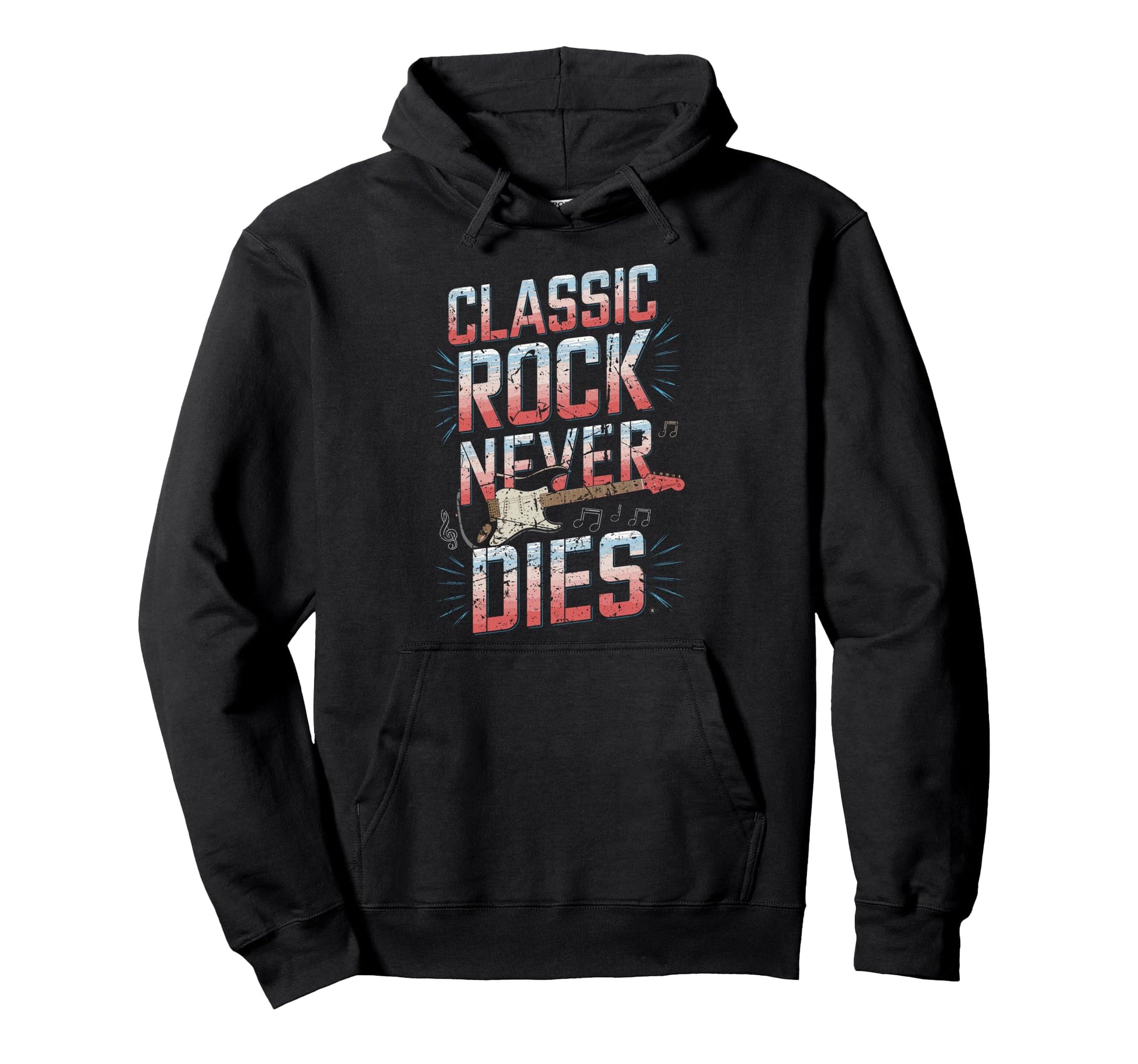 Rock Never Dies Music Lover Fans Hoodie - Novelty Apparel Men Women - T-Shirt, Sweatshirt, Hoodie