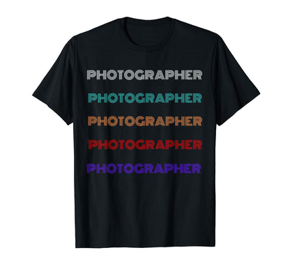 Love Photographer Squad Repeated Text T-Shirt - Trendy Graphic Unisex - T-Shirt, Sweatshirt, Hoodie