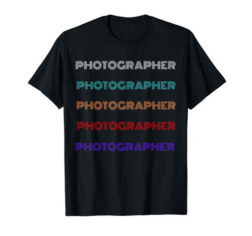 Love Photographer Squad Repeated Text T-Shirt - Trendy Graphic Unisex - T-Shirt, Sweatshirt, Hoodie