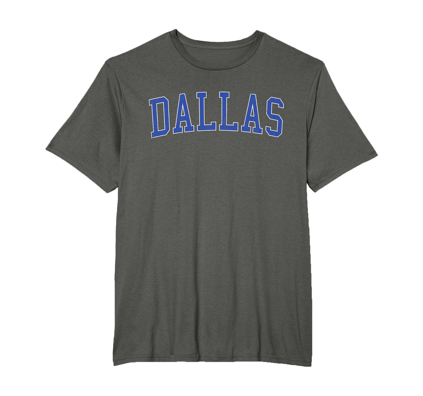 Dallas Tx Distressed Blue Varsity T-Shirt - Trendy Graphic for Adults - T-Shirt, Sweatshirt, Hoodie