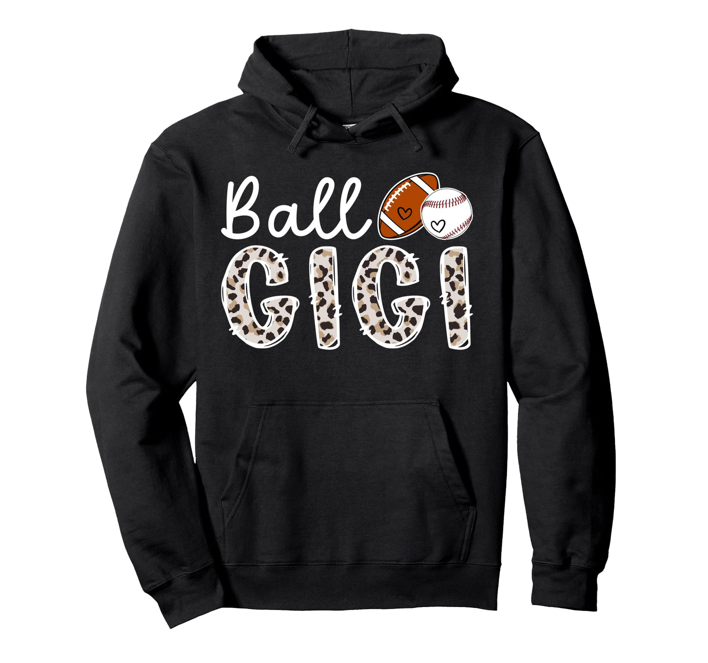 Ball Gigi Grandma Baseball Football Hoodie - Streetwear Style for Adults - T-Shirt, Sweatshirt, Hoodie