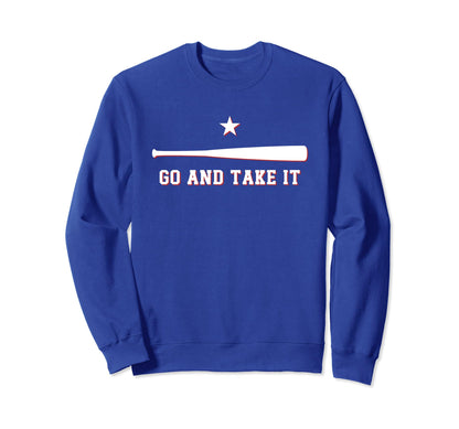 Go And Take It Motivational Baseball Sweatshirt - Graphic Print Men Women - T-Shirt, Sweatshirt, Hoodie