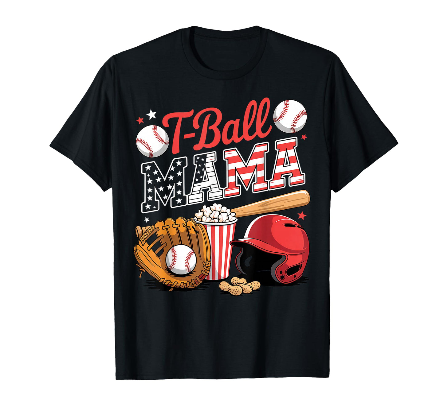 T Ball Mama Baseball Mom T Ball Game T-Shirt - Streetwear Style Unisex - T-Shirt, Sweatshirt, Hoodie