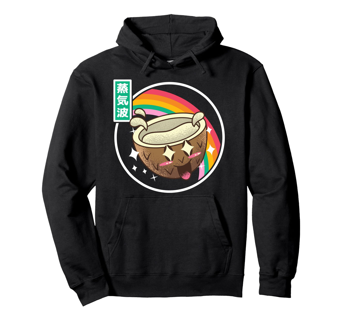 Happy Coconut Digital Japan 80S Otaku Hoodie - Custom Art Print Unisex - T-Shirt, Sweatshirt, Hoodie