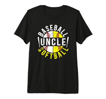 Mens Baseball Softball Uncle T-Shirt - Casual Everyday Wear Men Women - T-Shirt, Sweatshirt, Hoodie