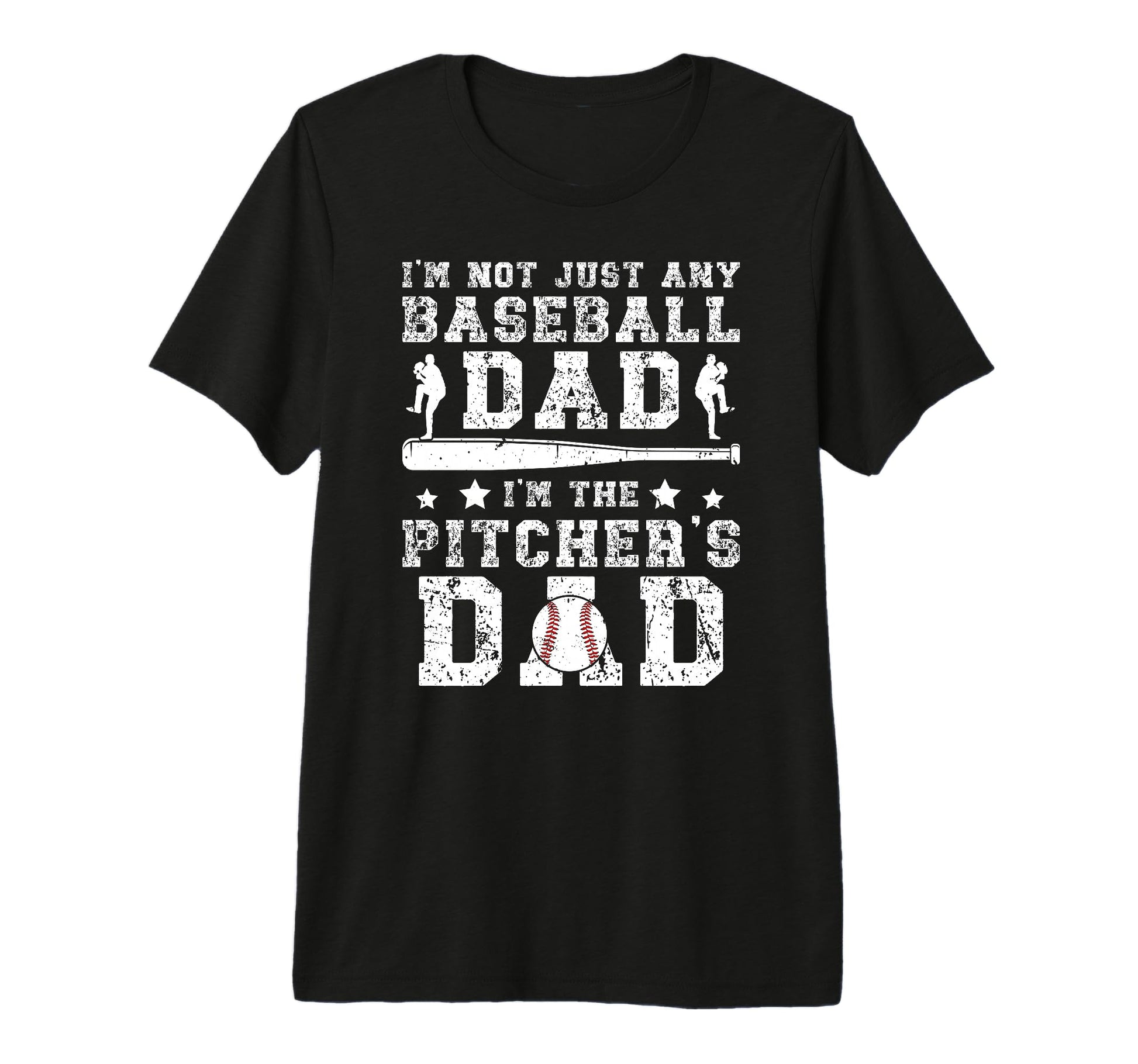 Mens Im Baseball Pitcher Dad T-Shirt - Custom Art Print for Adults - T-Shirt, Sweatshirt, Hoodie