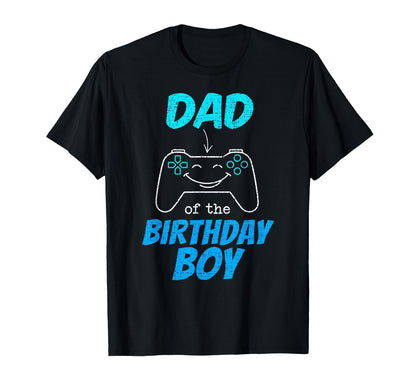 Dad Birthday Gamer Party Daddy T-Shirt - Unique Graphic for Adults - T-Shirt, Sweatshirt, Hoodie