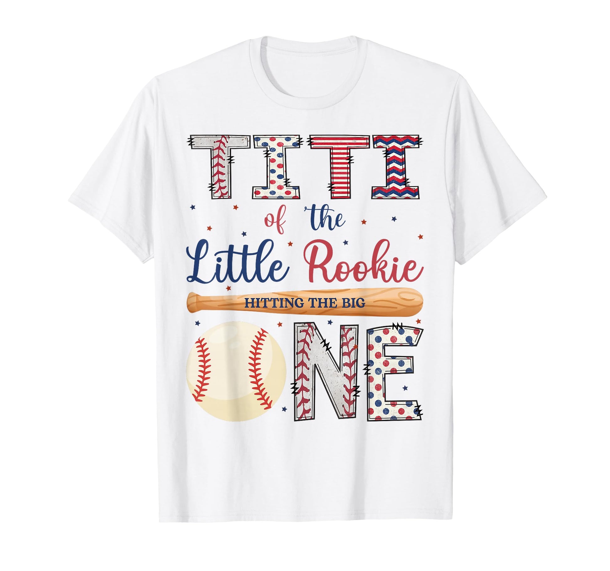 Titi One Little Rookie Baseball T-Shirt - Casual Everyday Wear for Adults - T-Shirt, Sweatshirt, Hoodie