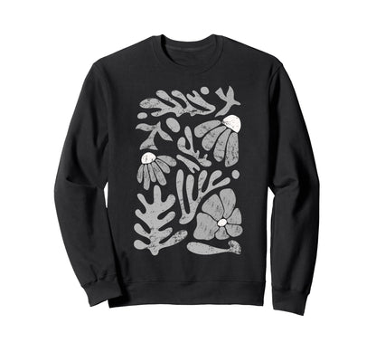 Boho Bloom Vibe Boho Art Flower Sweatshirt - Novelty Apparel for Adults - T-Shirt, Sweatshirt, Hoodie