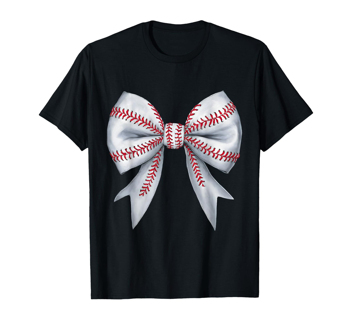 Baseball Mom Coquette Bow Mothers Day T-Shirt - Novelty Apparel for Adults - T-Shirt, Sweatshirt, Hoodie