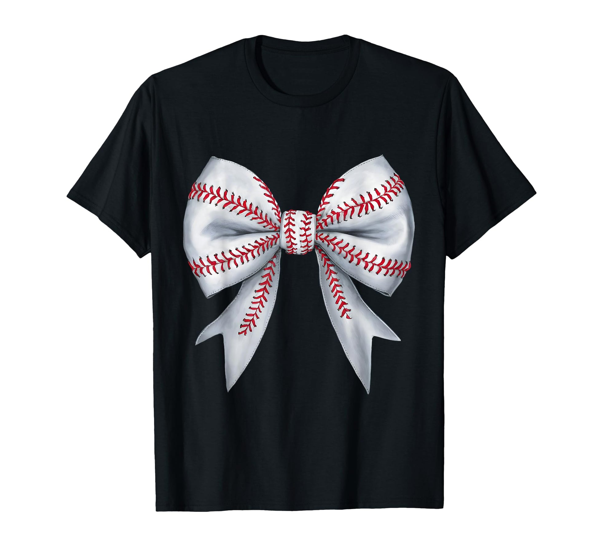 Baseball Mom Coquette Bow Mothers Day T-Shirt - Novelty Apparel for Adults - T-Shirt, Sweatshirt, Hoodie