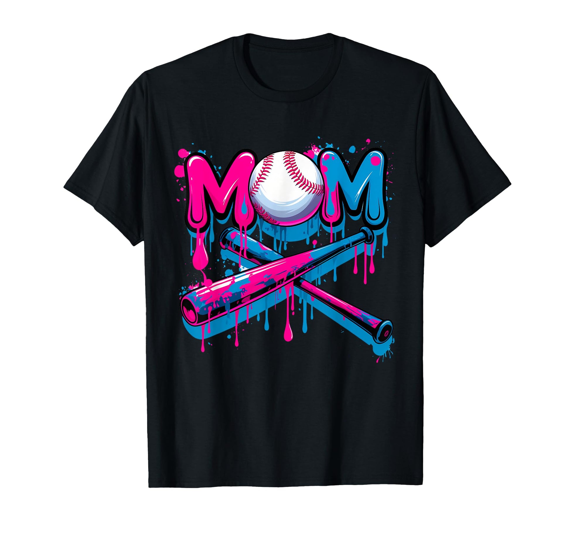 Baseball Mom Drip Baseball Mothers T-Shirt - Streetwear Style for Adults - T-Shirt, Sweatshirt, Hoodie