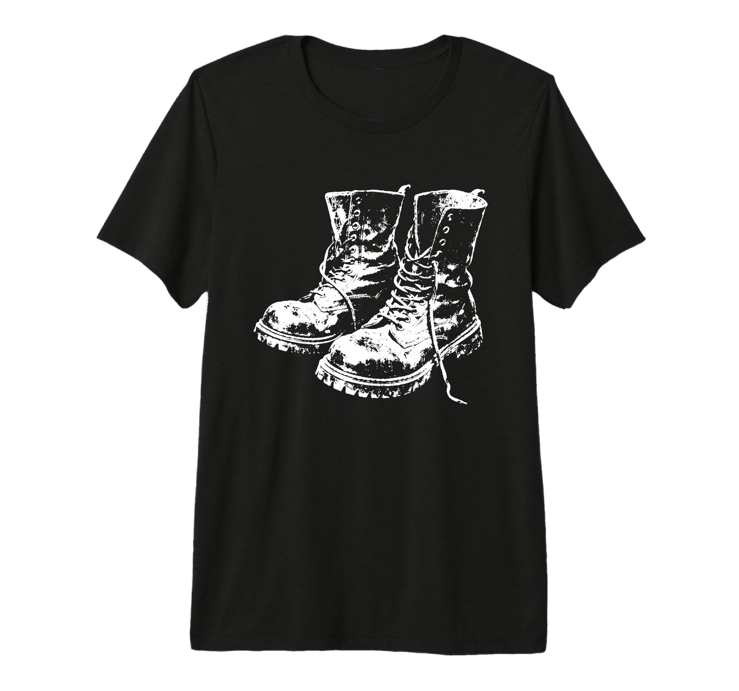 Punk Rock Combat Boots 90S Grunge Art T-Shirt - Graphic Print for Adults - T-Shirt, Sweatshirt, Hoodie