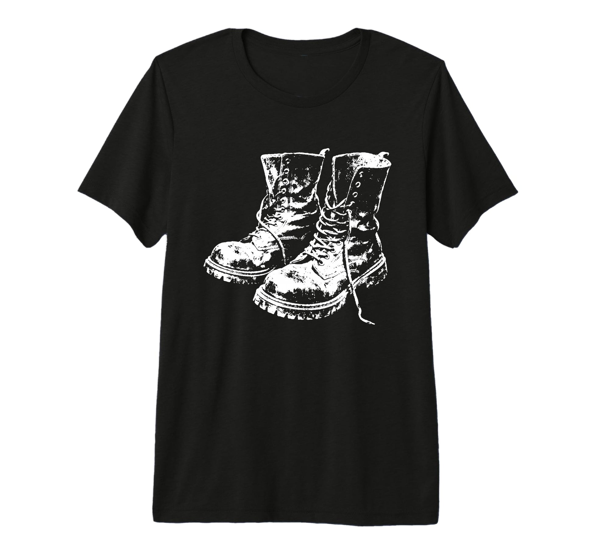 Punk Rock Combat Boots 90S Grunge Art T-Shirt - Graphic Print for Adults - T-Shirt, Sweatshirt, Hoodie