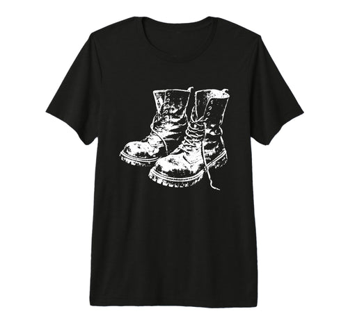 Punk Rock Combat Boots 90S Grunge Art T-Shirt - Graphic Print for Adults - T-Shirt, Sweatshirt, Hoodie