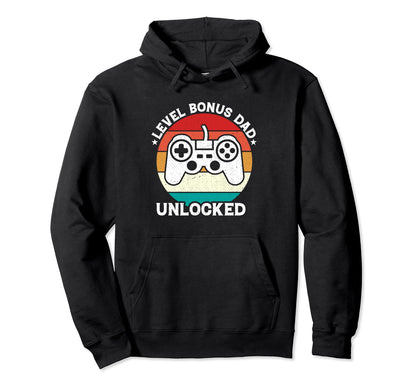 Funny Stepdad Video Game Level Hoodie - Fun Novelty Design for Adults - T-Shirt, Sweatshirt, Hoodie