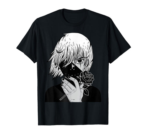 Alt Aesthetic Black Roses Manga T-Shirt - Aesthetic Graphic Men Women - T-Shirt, Sweatshirt, Hoodie