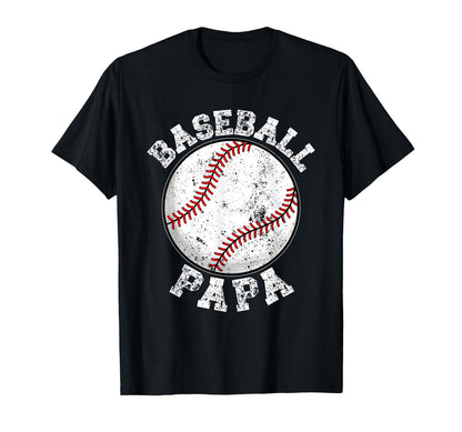 Baseball Papa Grandpa Papa Baseball T-Shirt - Graphic Print for Adults - T-Shirt, Sweatshirt, Hoodie