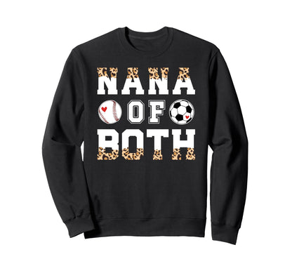 Nana Both Leopard Baseball Soccer Sweatshirt - Streetwear Style Unisex - T-Shirt, Sweatshirt, Hoodie