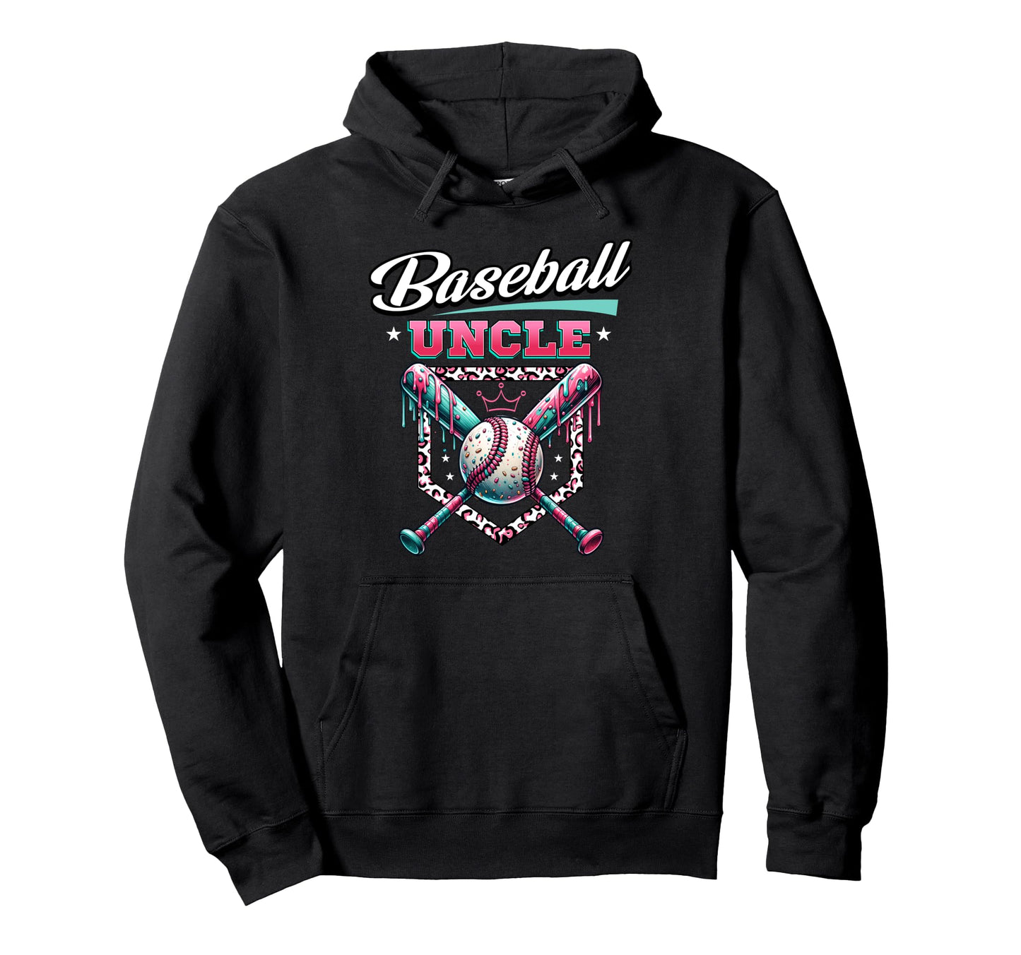 Baseball Uncle Dripping Baseball Bat Hoodie - Streetwear Style Men Women - T-Shirt, Sweatshirt, Hoodie