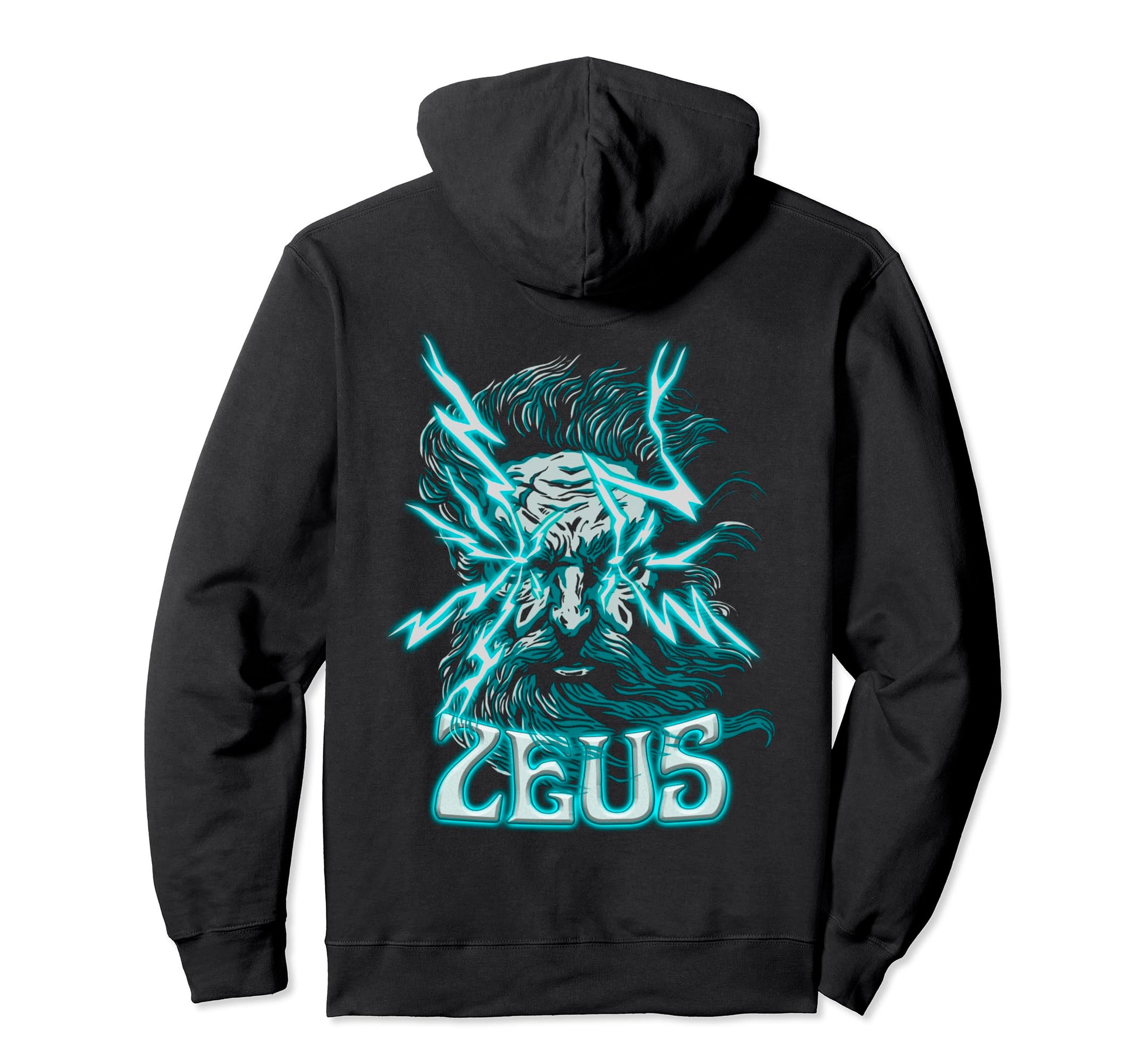Zeus Vaporwave Aesthetic Greek God Hoodie - Minimalist Print Unisex - T-Shirt, Sweatshirt, Hoodie