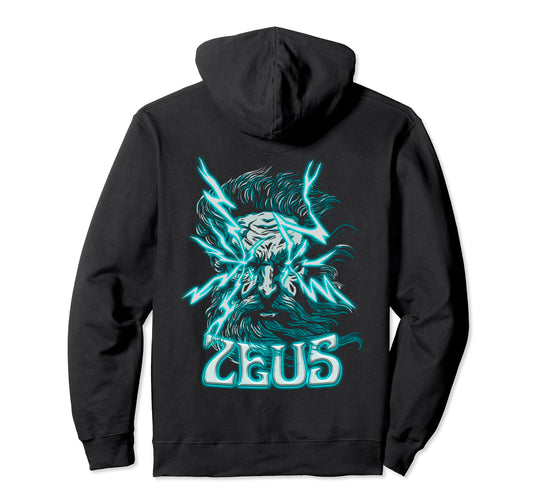 Zeus Vaporwave Aesthetic Greek God Hoodie - Minimalist Print Unisex - T-Shirt, Sweatshirt, Hoodie