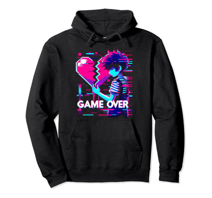 Sad Anime Gamer Japanese Vaporwave Hoodie - Trendy Graphic Men Women - T-Shirt, Sweatshirt, Hoodie