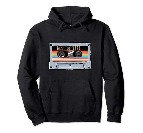 Best 1976 Cassette And Hoodie - Minimalist Print for Adults - T-Shirt, Sweatshirt, Hoodie